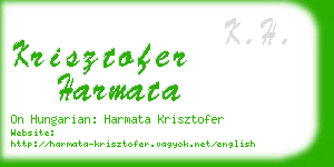 krisztofer harmata business card